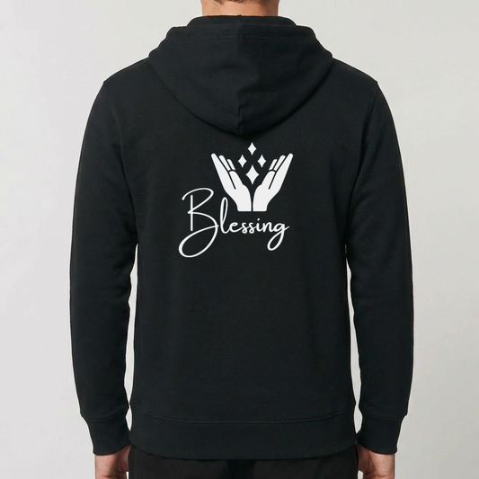 "Blessing"Unisex leece Full-Zip Hoodie Sweatshirt