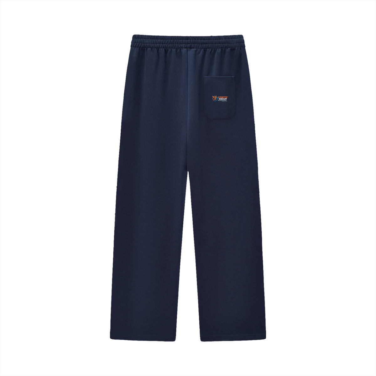 Curved Stripe Straight Sweatpants