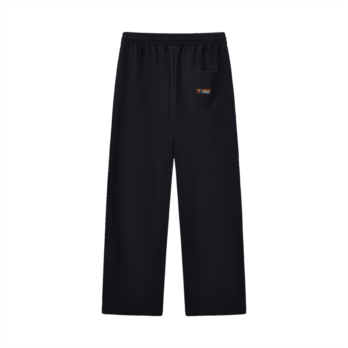 Curved Stripe Straight Sweatpants
