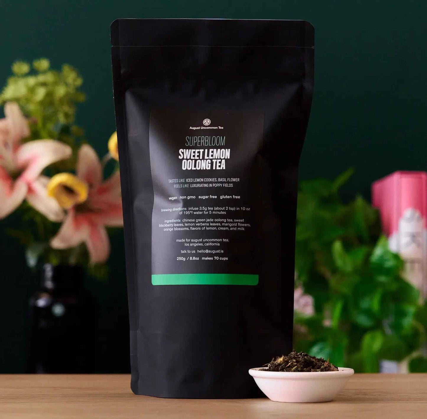 Superbloom Sweet Lemon Oolong Tea – Citrus Floral Blend | August Uncommon Tea