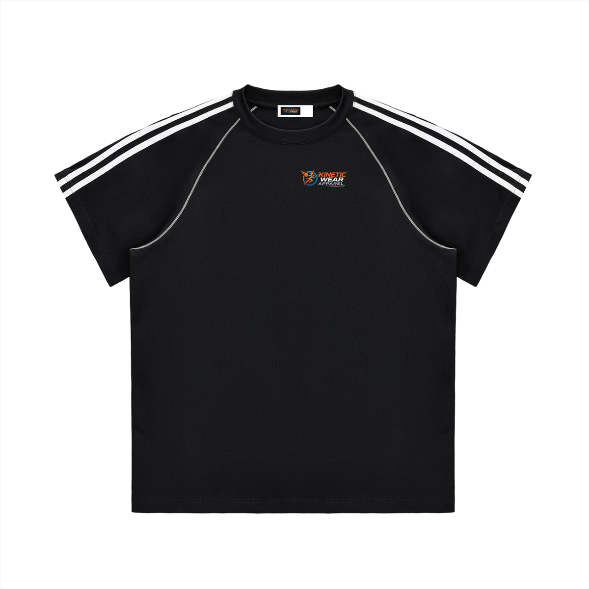 Striped Contrast Stitch T-Shirt