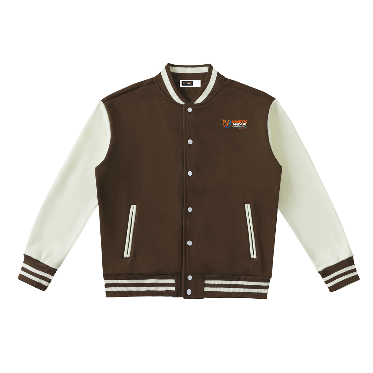 Kinetic Wear Two-Tone Fleeced Varsity Jacket
