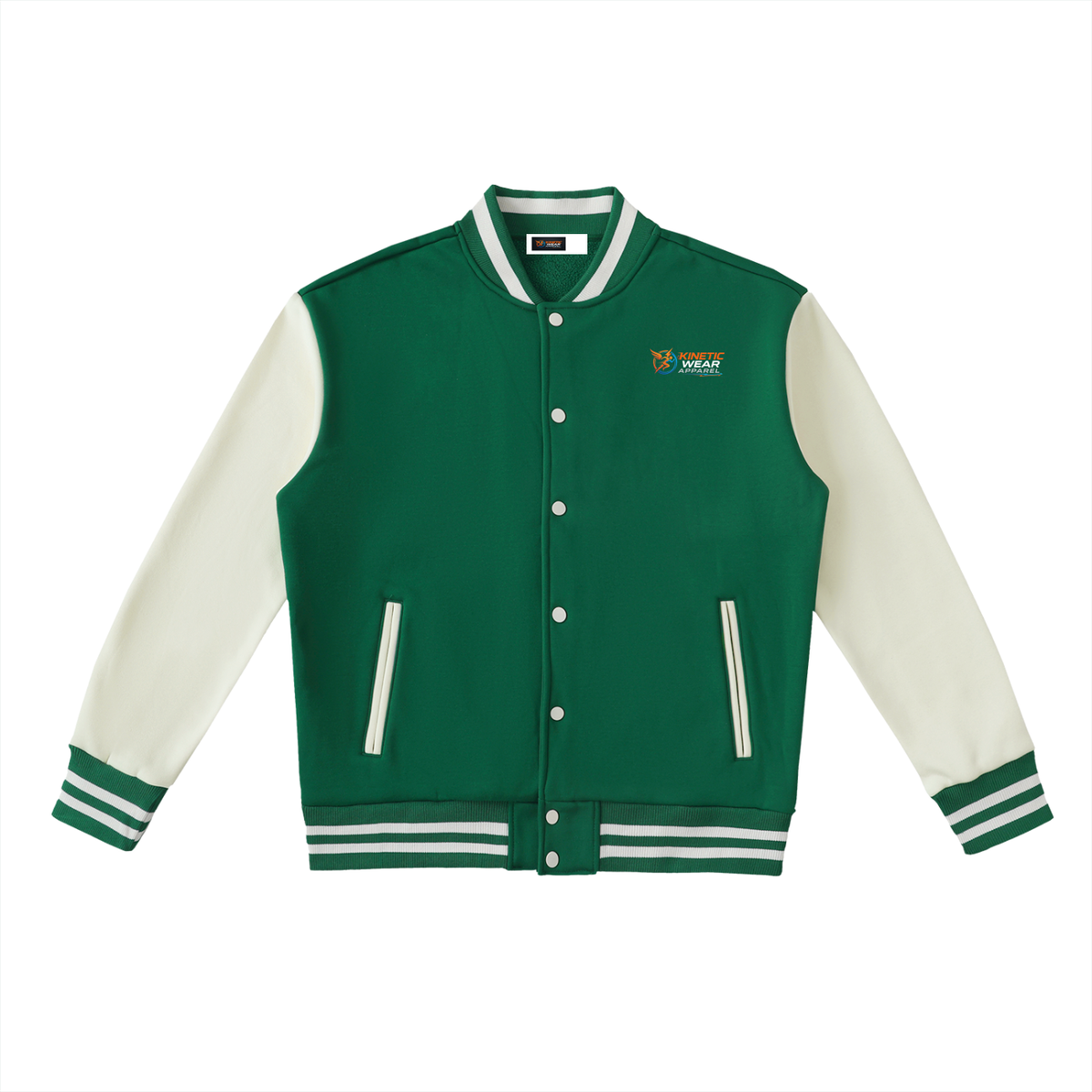 Kinetic Wear Two-Tone Fleeced Varsity Jacket