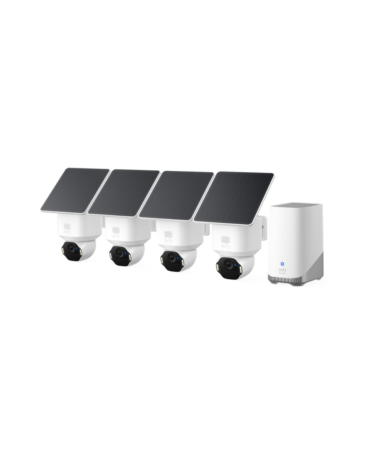 eufy SoloCam E42, 4K Security Camera Wireless Outdoor, Solar Powered, AI Motion Tracking, Strobe Light, Pan & Tilt, Facial Recognition, Up to 16 TB, Smart Home Compatible