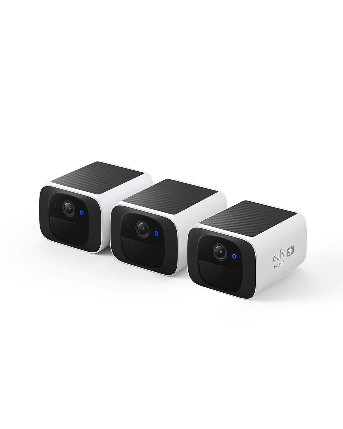 eufy Security SoloCam S220, Solar Security Camera, Wireless Security Camera Outdoor, 2K Resolution, Continuous Power, Built-in 8GB, No Subscription, HomeBase 3 Compatible, for Outdoor Surveillance