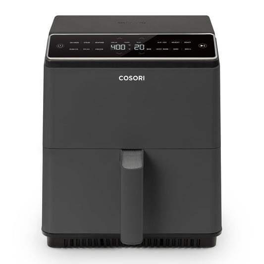 Cosori 9-in-1 TurboBlaze Air Fryer 6 Qt, Smart Control, 90°–450°F, Shake Reminders, Precise Heating for Even Results, Air Fry, Roast, Bake, Broil, Dry, Frozen, Proof, Reheat, Keep Warm, 120V, Cream