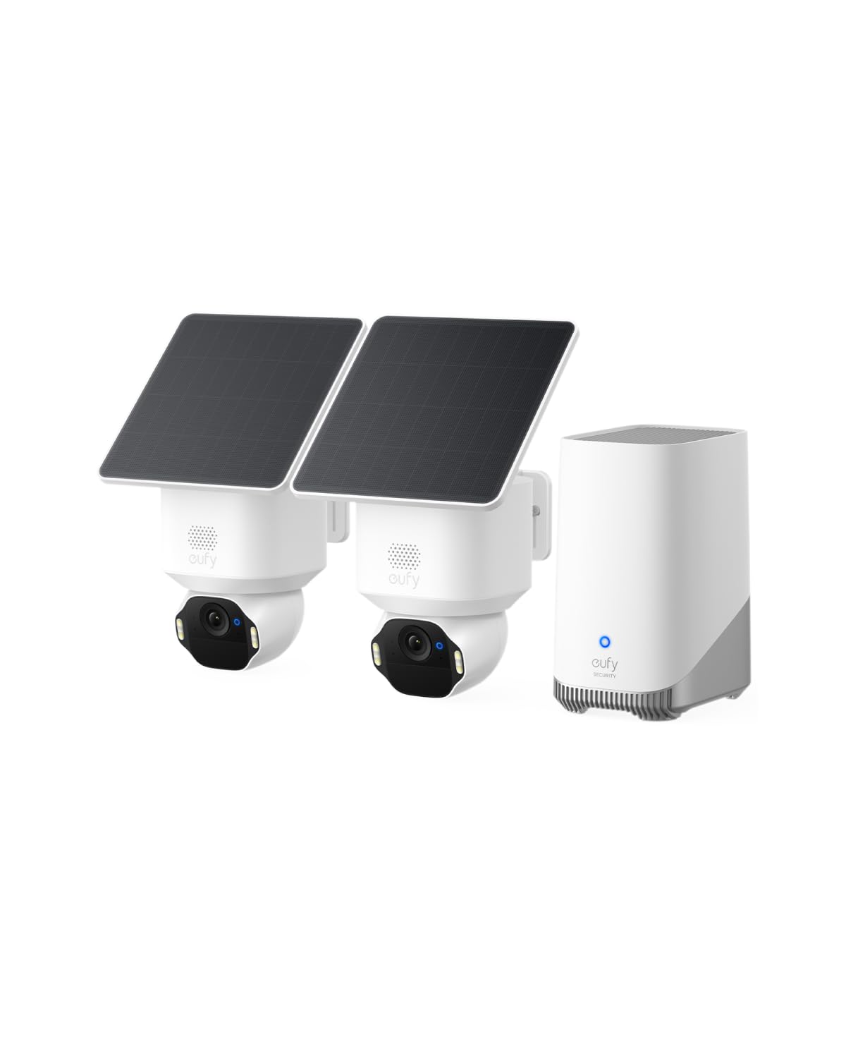 eufy SoloCam E42, 4K Security Camera Wireless Outdoor, Solar Powered, AI Motion Tracking, Strobe Light, Pan & Tilt, Facial Recognition, Up to 16 TB, Smart Home Compatible