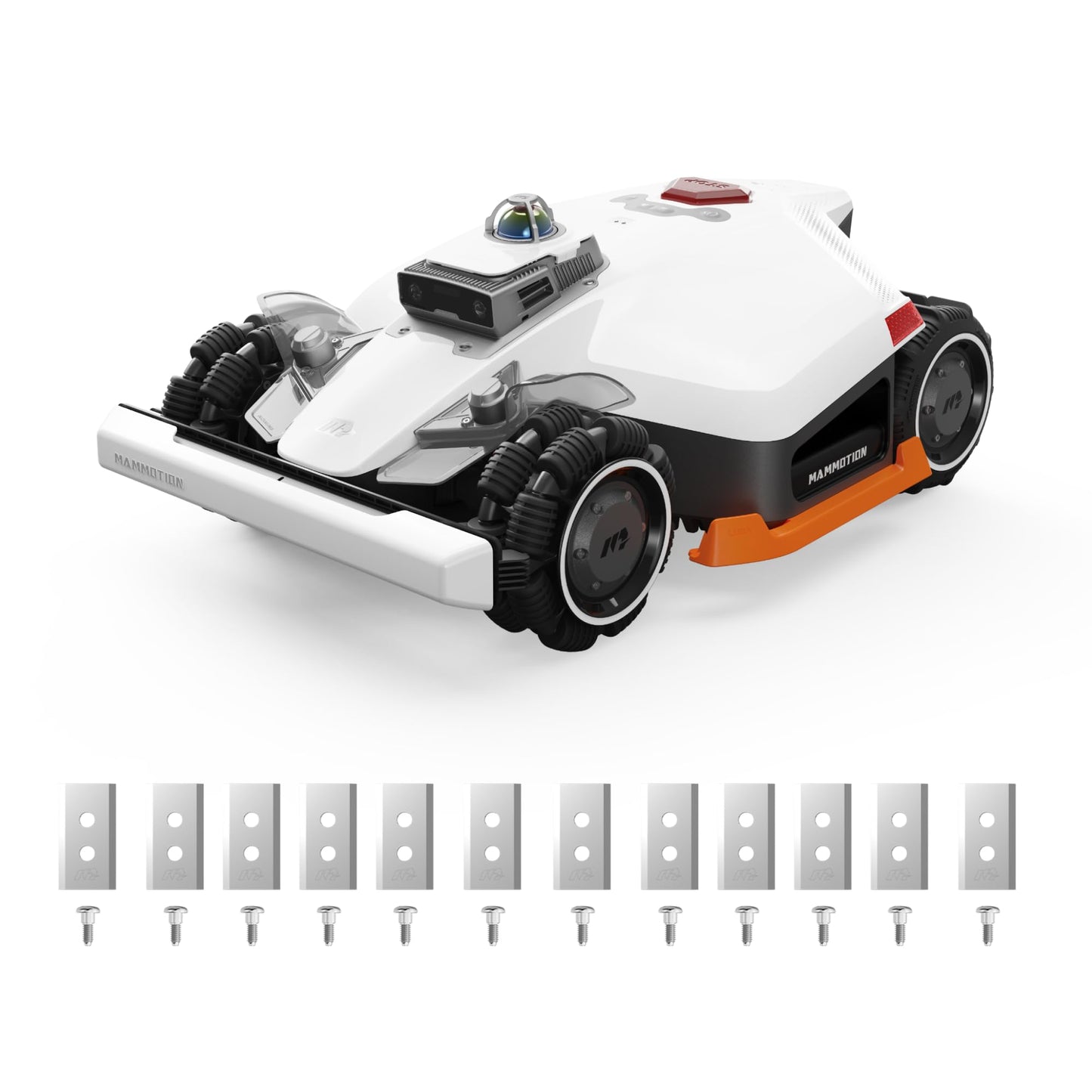 Mammotion LUBA 3 AWD 3000H Robot Lawn Mower with Garage, 0.75 Acre, 360° LiDAR+NetRTK+AI Vision, All-Wheel-Drive for 80% Slopes, 30 Multi-Zone Management, Cutting Height 2.2"-4.0"