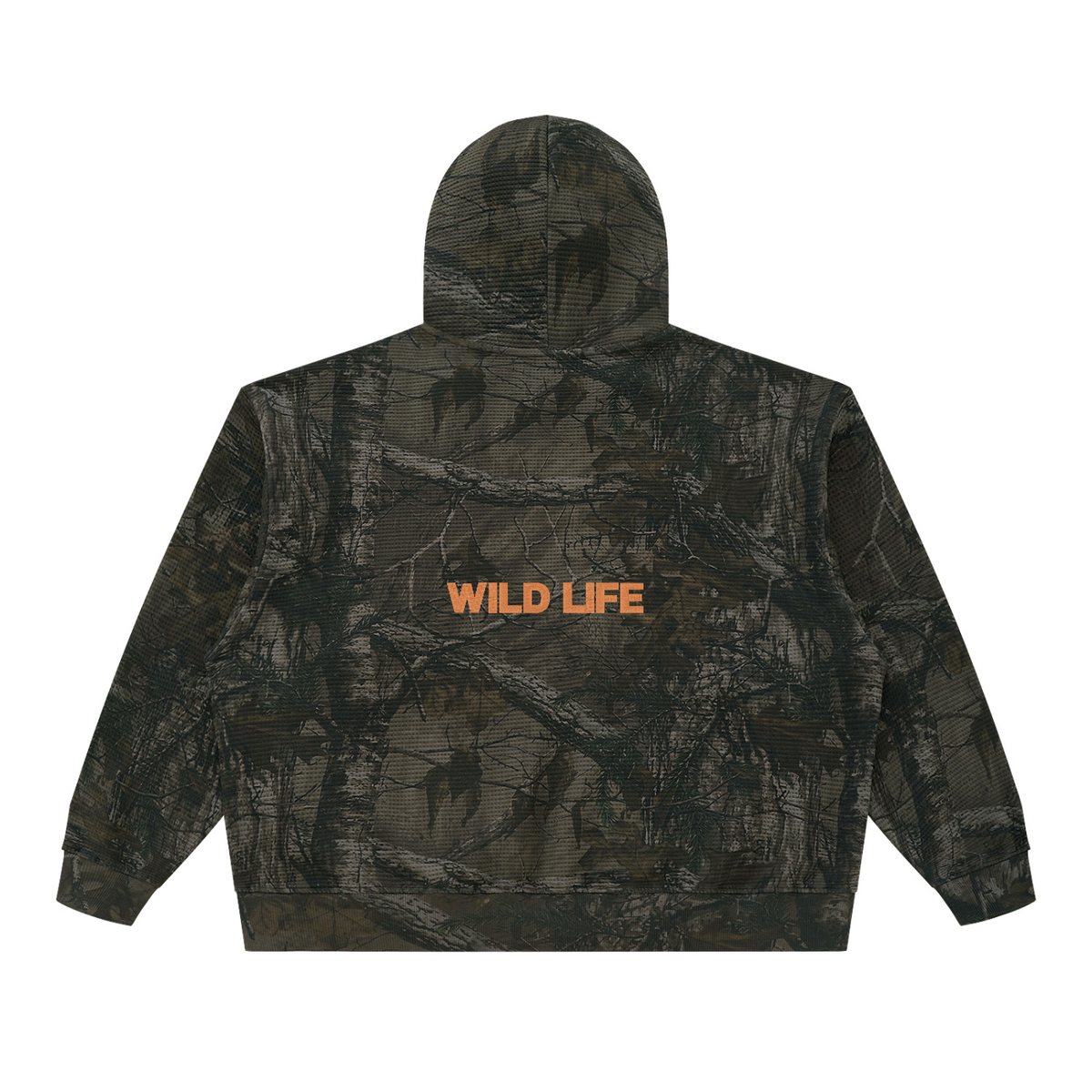 Unisex Waffle Tree Camo Boxy Hoodie