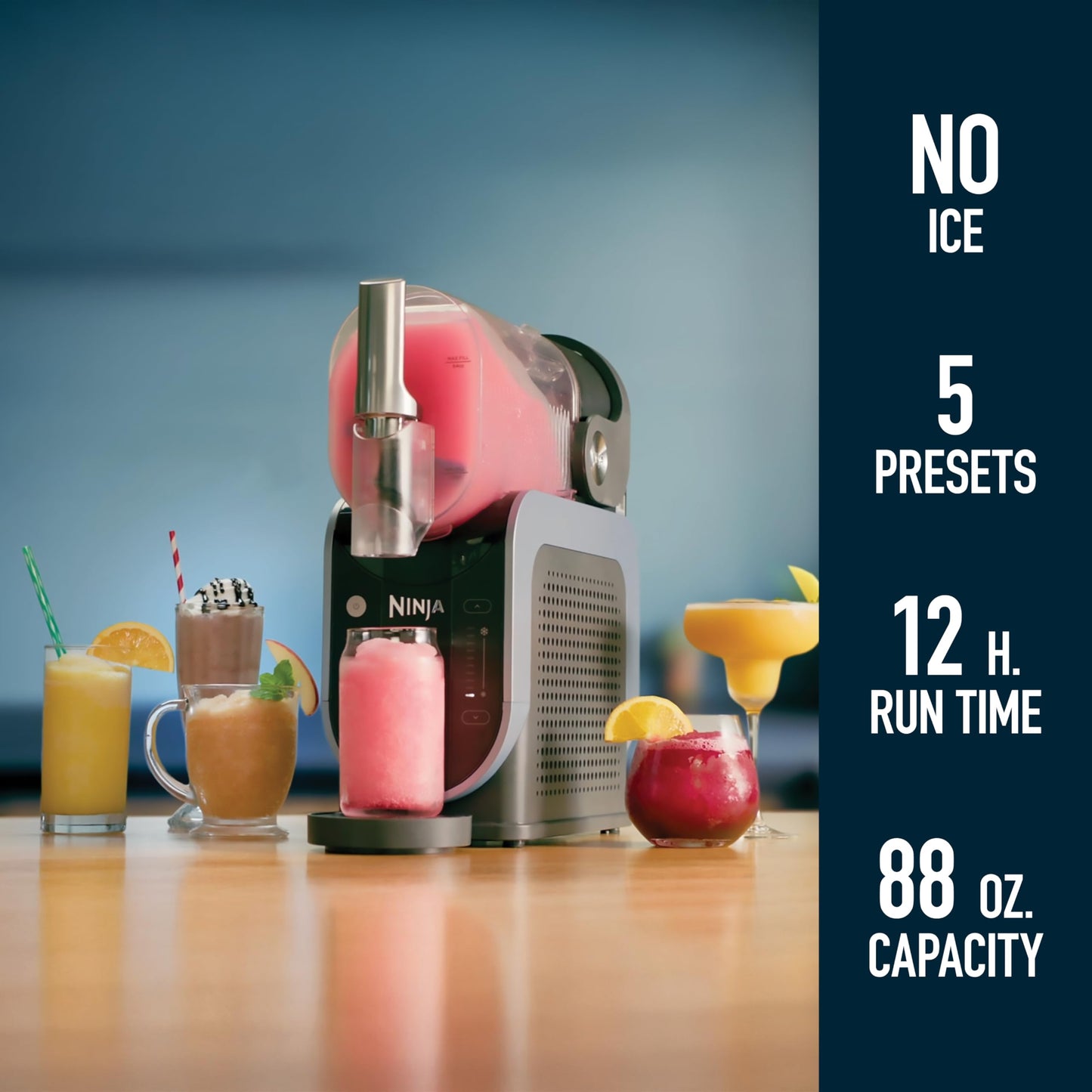Ninja SLUSHi Frozen Drink & Slushie Machine – RapidChill Technology, 88 oz, 5 Presets | FS301