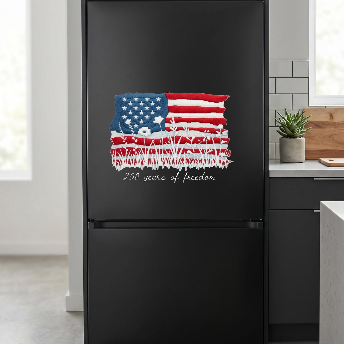 2pcs USA 250th Anniversary Merchandise - Patriotic 1776-2026 Vinyl Car Decals and Bumper Stickers for Cars, Trucks, Vehicles, 250 Years Commemorative Window Decal
