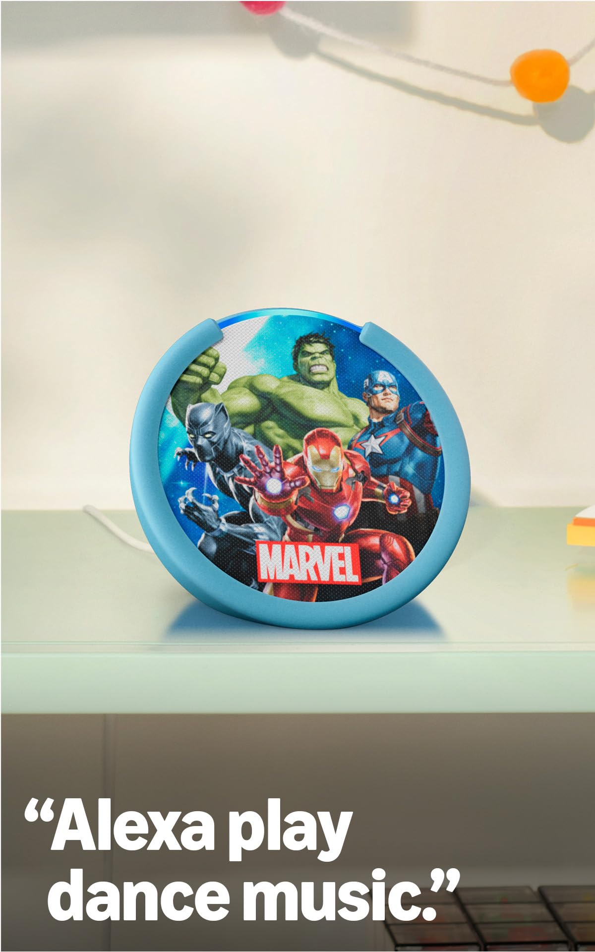 Amazon Echo Pop Kids (newest model), Designed for kids, Designed for Alexa+, parental controls, Includes 6 months of Amazon Kids+, Disney Princess