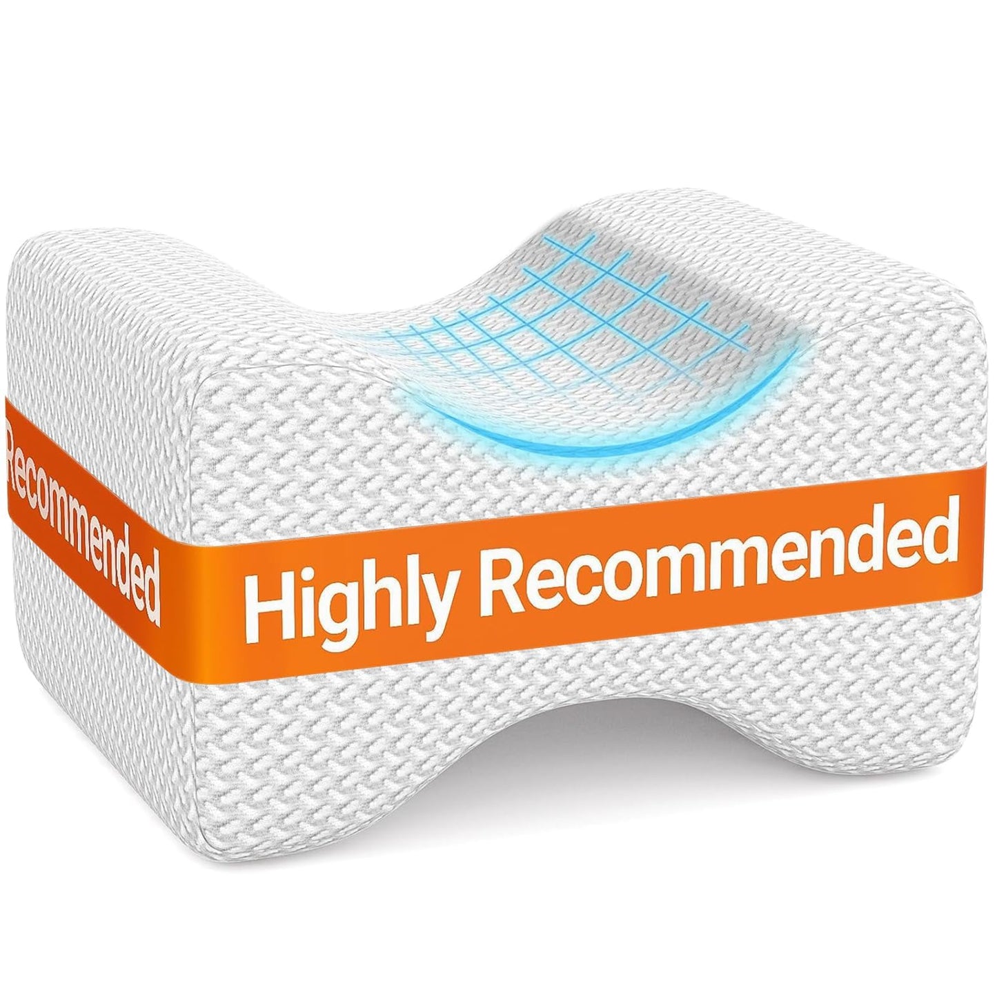 BlissTrends Memory Foam Knee Pillow – Ergonomic Support for Side Sleepers | Relieves Sciatica, Back & Hip Pain
