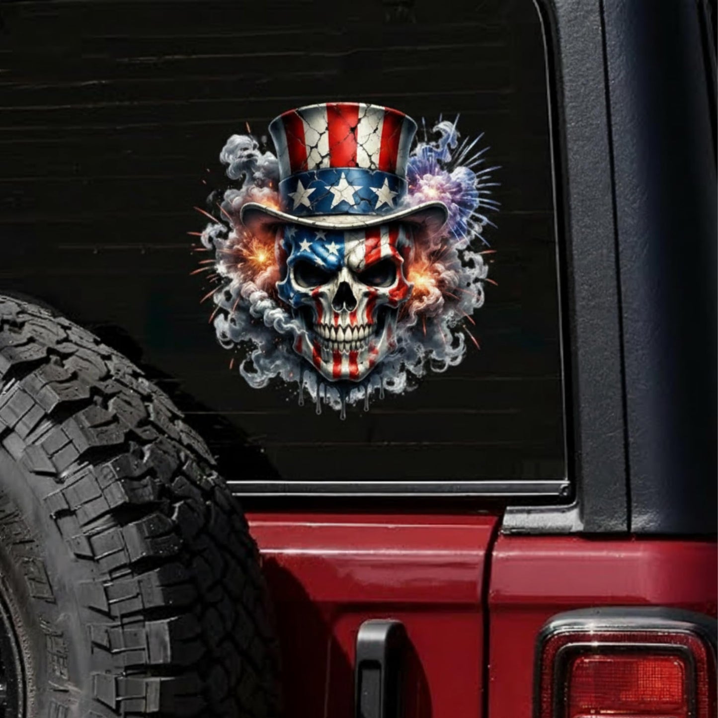 2pcs USA 250th Anniversary Merchandise - Patriotic 1776-2026 Vinyl Car Decals and Bumper Stickers for Cars, Trucks, Vehicles, 250 Years Commemorative Window Decal