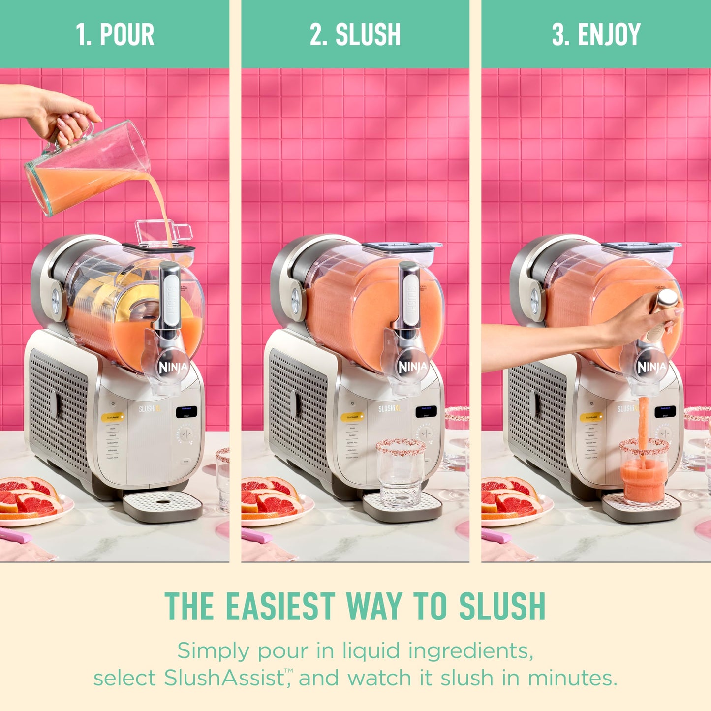 Ninja SLUSHi Frozen Drink & Slushie Machine – RapidChill Technology, 88 oz, 5 Presets | FS301