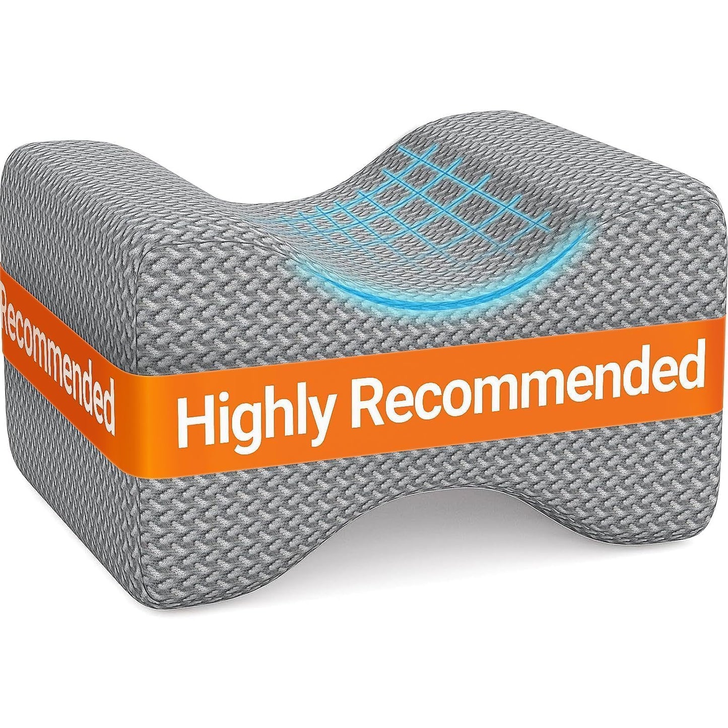 BlissTrends Memory Foam Knee Pillow – Ergonomic Support for Side Sleepers | Relieves Sciatica, Back & Hip Pain