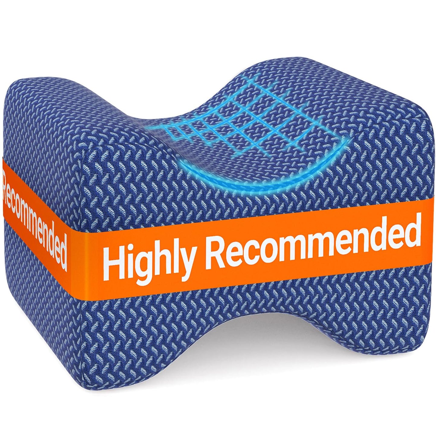 BlissTrends Memory Foam Knee Pillow – Ergonomic Support for Side Sleepers | Relieves Sciatica, Back & Hip Pain