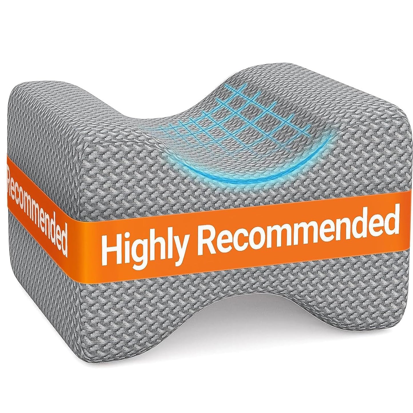BlissTrends Memory Foam Knee Pillow – Ergonomic Support for Side Sleepers | Relieves Sciatica, Back & Hip Pain