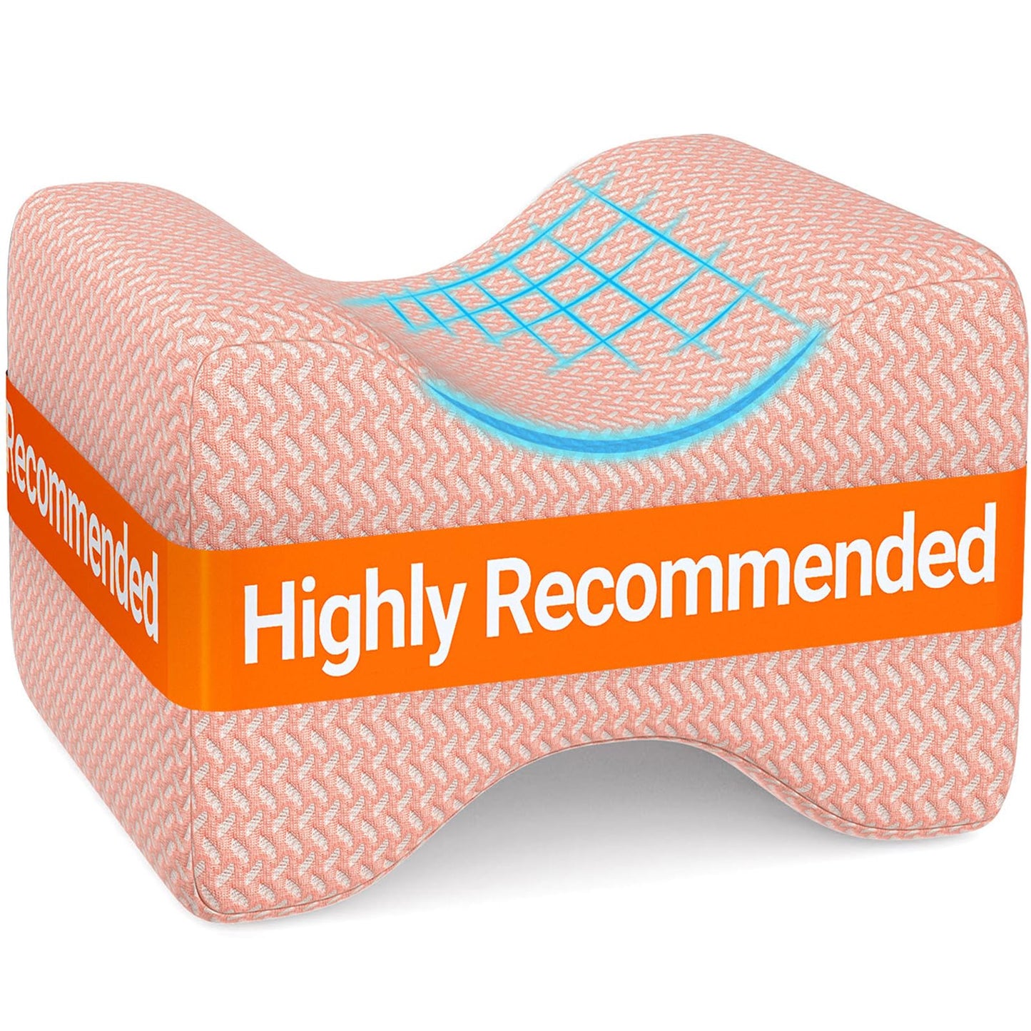 BlissTrends Memory Foam Knee Pillow – Ergonomic Support for Side Sleepers | Relieves Sciatica, Back & Hip Pain