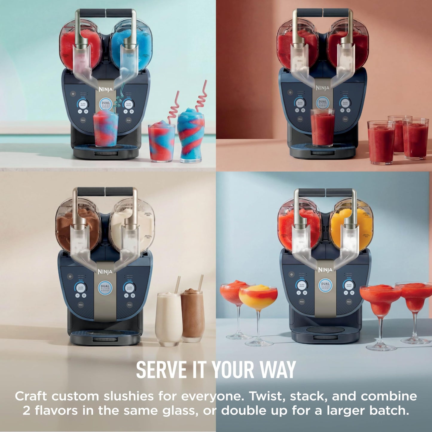 Ninja SLUSHi Frozen Drink & Slushie Machine – RapidChill Technology, 88 oz, 5 Presets | FS301