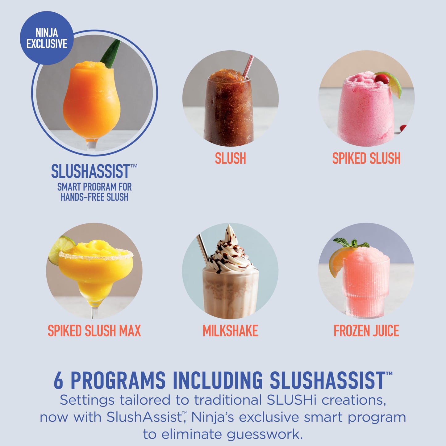 Ninja SLUSHi Frozen Drink & Slushie Machine – RapidChill Technology, 88 oz, 5 Presets | FS301