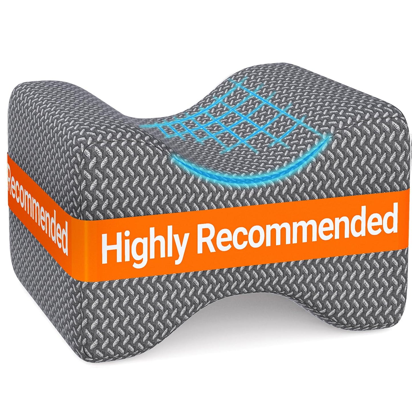 BlissTrends Memory Foam Knee Pillow – Ergonomic Support for Side Sleepers | Relieves Sciatica, Back & Hip Pain
