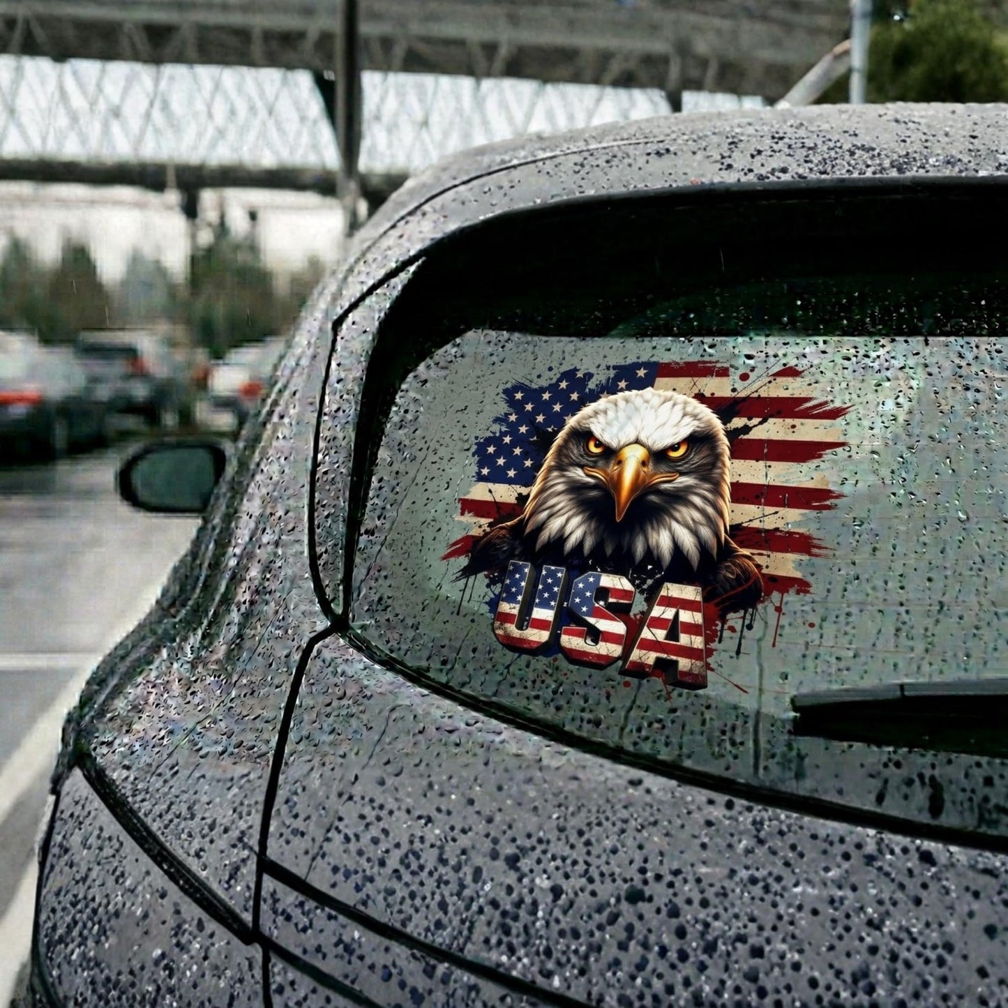 2pcs USA 250th Anniversary Merchandise - Patriotic 1776-2026 Vinyl Car Decals and Bumper Stickers for Cars, Trucks, Vehicles, 250 Years Commemorative Window Decal