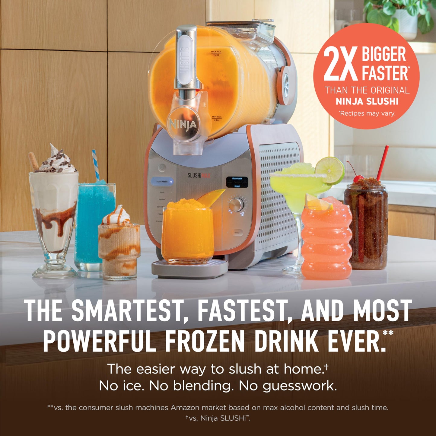 Ninja SLUSHi Frozen Drink & Slushie Machine – RapidChill Technology, 88 oz, 5 Presets | FS301