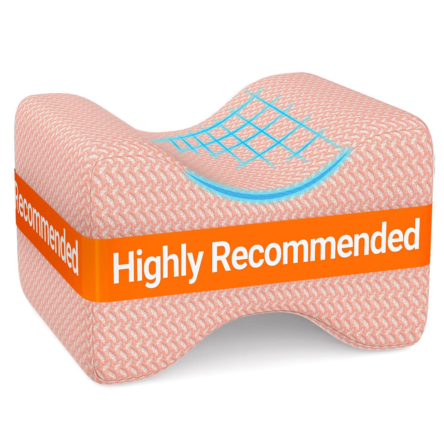 BlissTrends Memory Foam Knee Pillow – Ergonomic Support for Side Sleepers | Relieves Sciatica, Back & Hip Pain