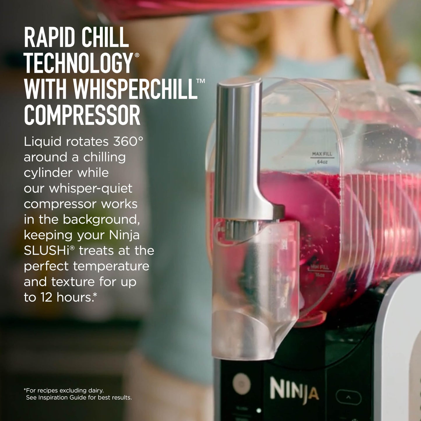 Ninja SLUSHi Frozen Drink & Slushie Machine – RapidChill Technology, 88 oz, 5 Presets | FS301