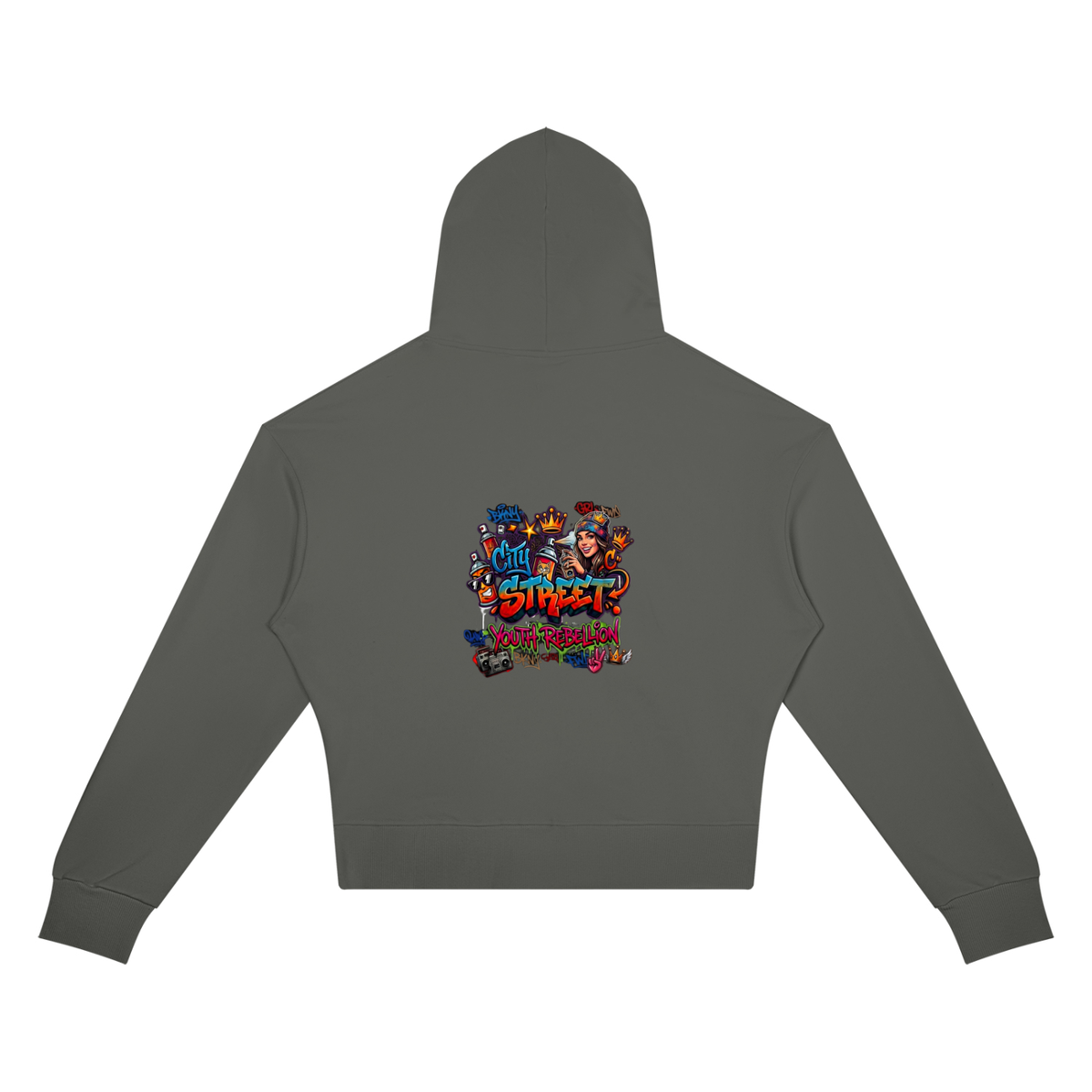 Kinetic Wear Women’s Crop Drop Shoulder Hoodie