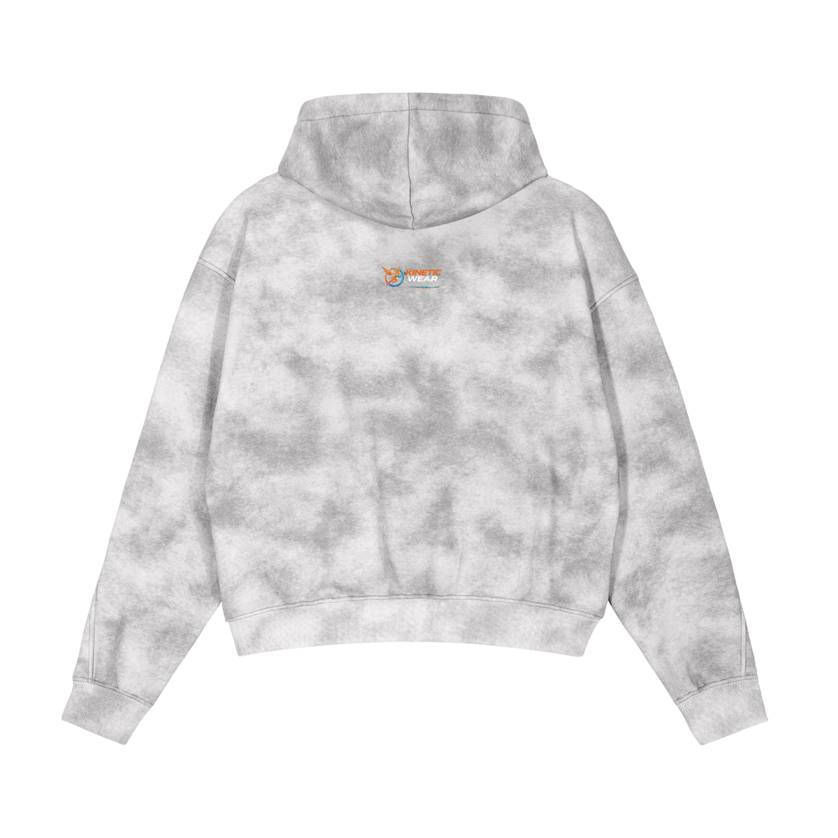 Kinetic Wear Dirty Washed Zip-Up Fleece Hoodie