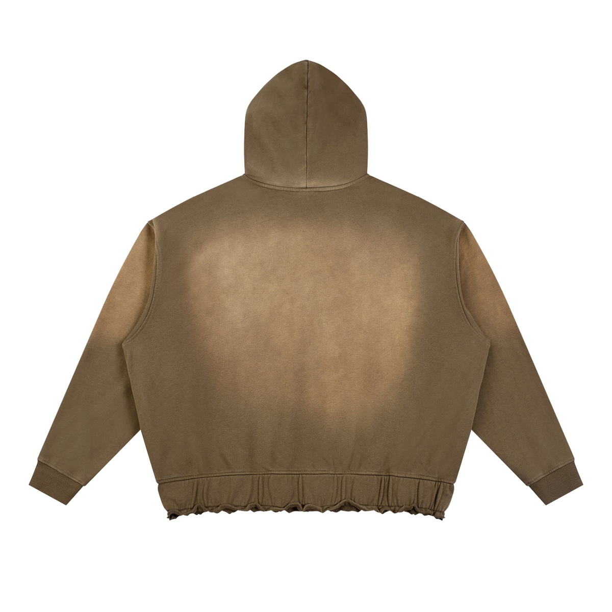 Unisex Sunfade Ripped Boxy Hoodie