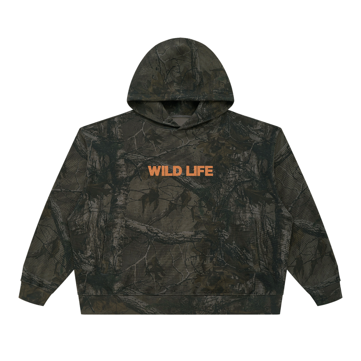 Unisex Waffle Tree Camo Boxy Hoodie