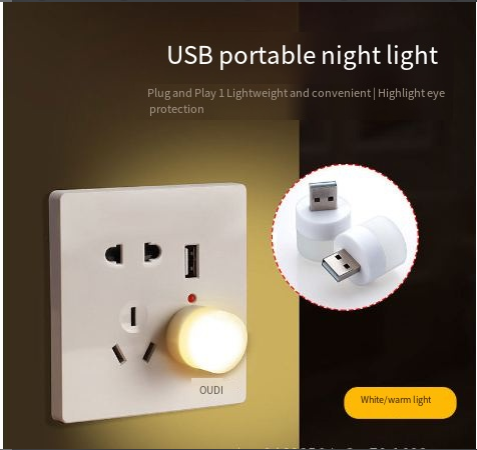 Portable USB LED Night Light – Eye Protection Lamp for Students & Travel