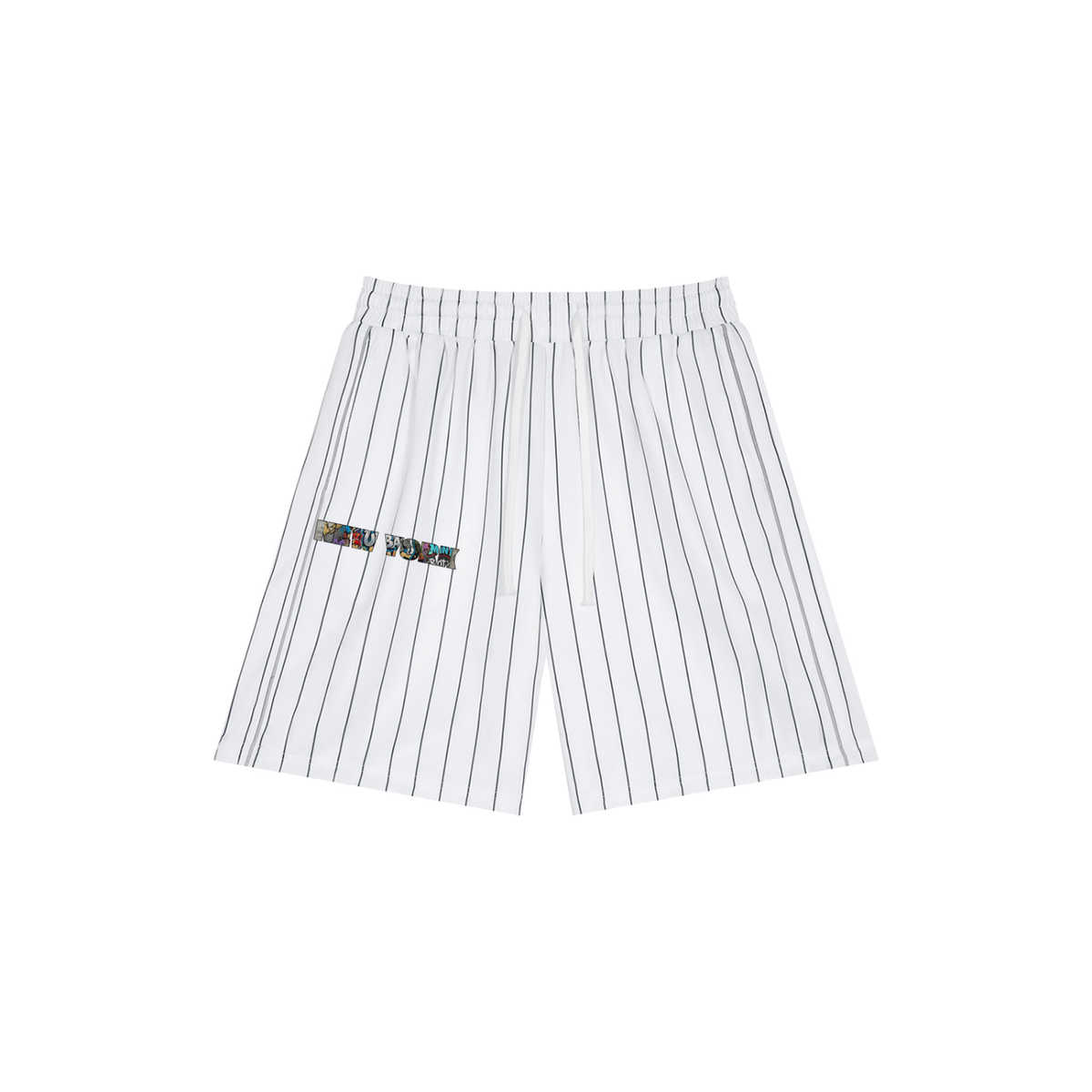 Unisex Striped Loose Fit Shorts