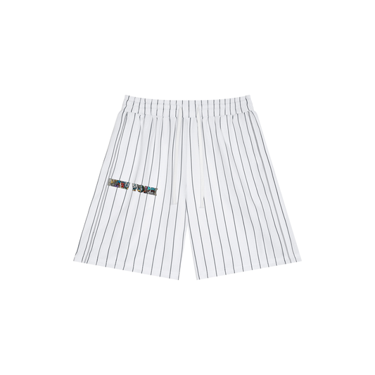 Unisex Striped Loose Fit Shorts