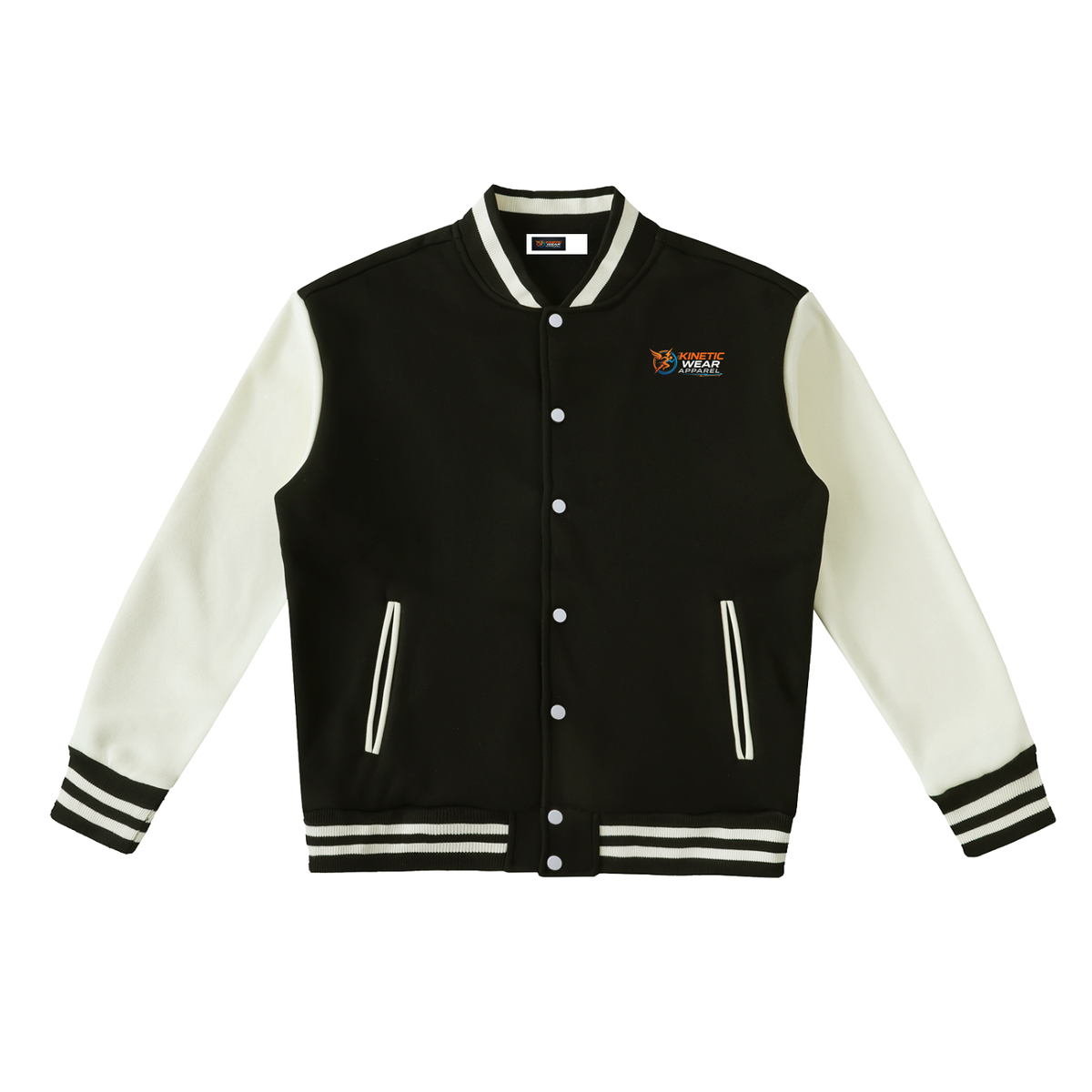 Kinetic Wear Two-Tone Fleeced Varsity Jacket