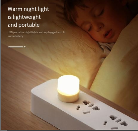 Portable USB LED Night Light – Eye Protection Lamp for Students & Travel