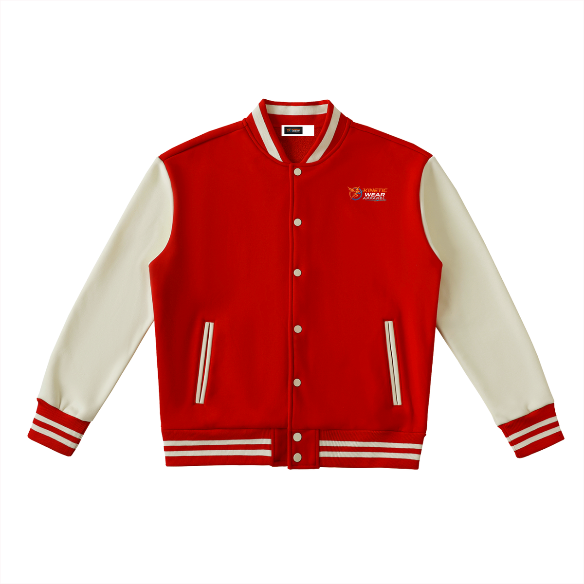 Kinetic Wear Two-Tone Fleeced Varsity Jacket