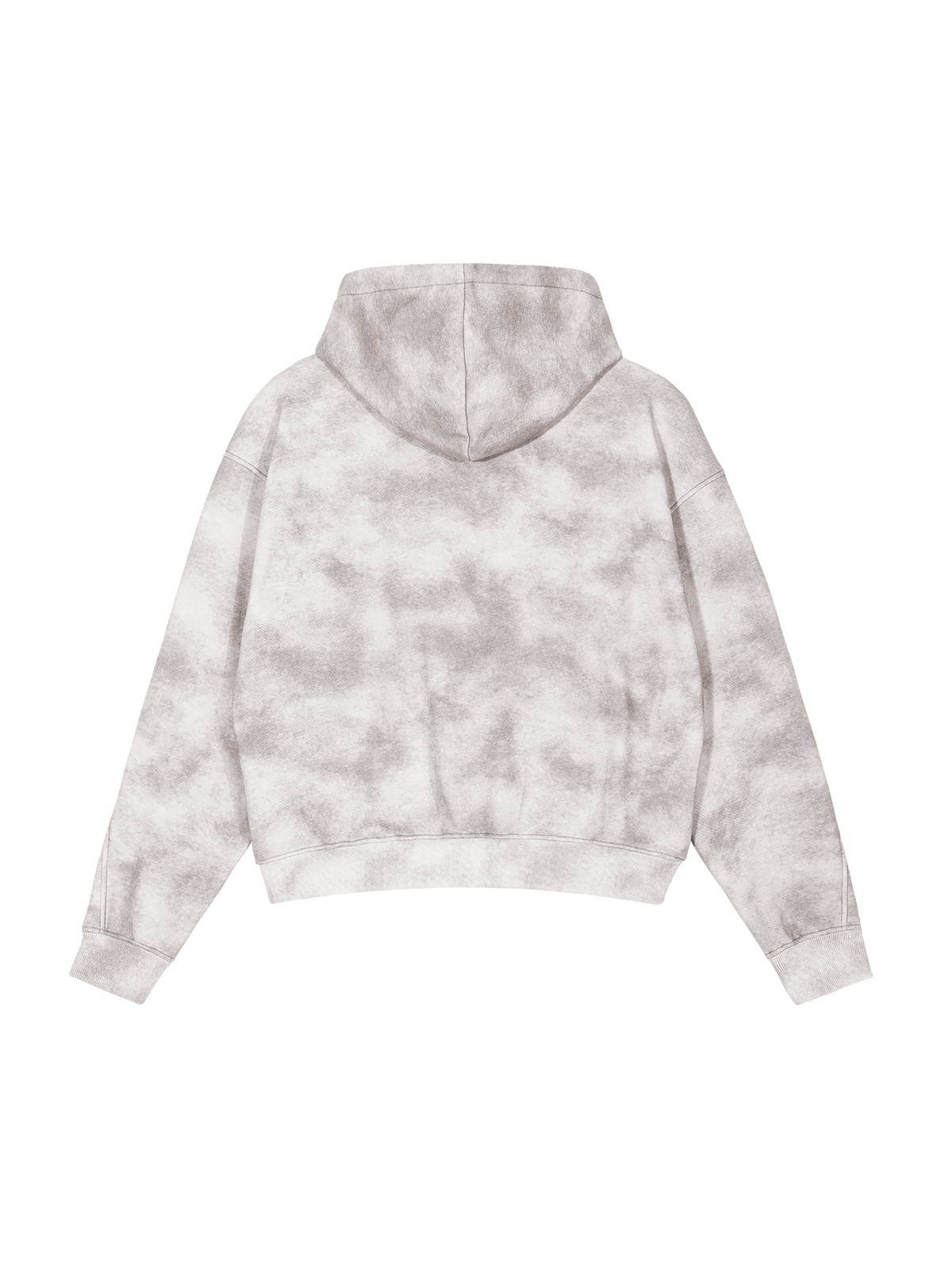 Kinetic Wear Dirty Washed Zip-Up Fleece Hoodie