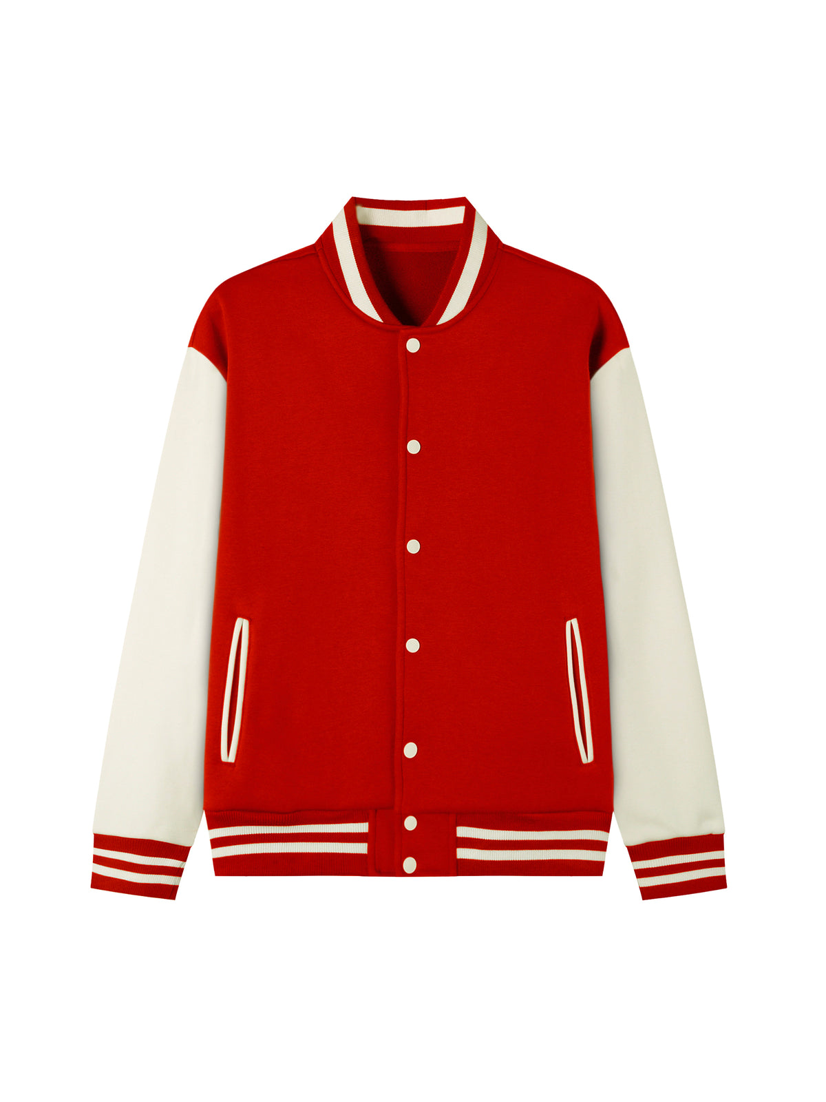 Kinetic Wear Two-Tone Fleeced Varsity Jacket