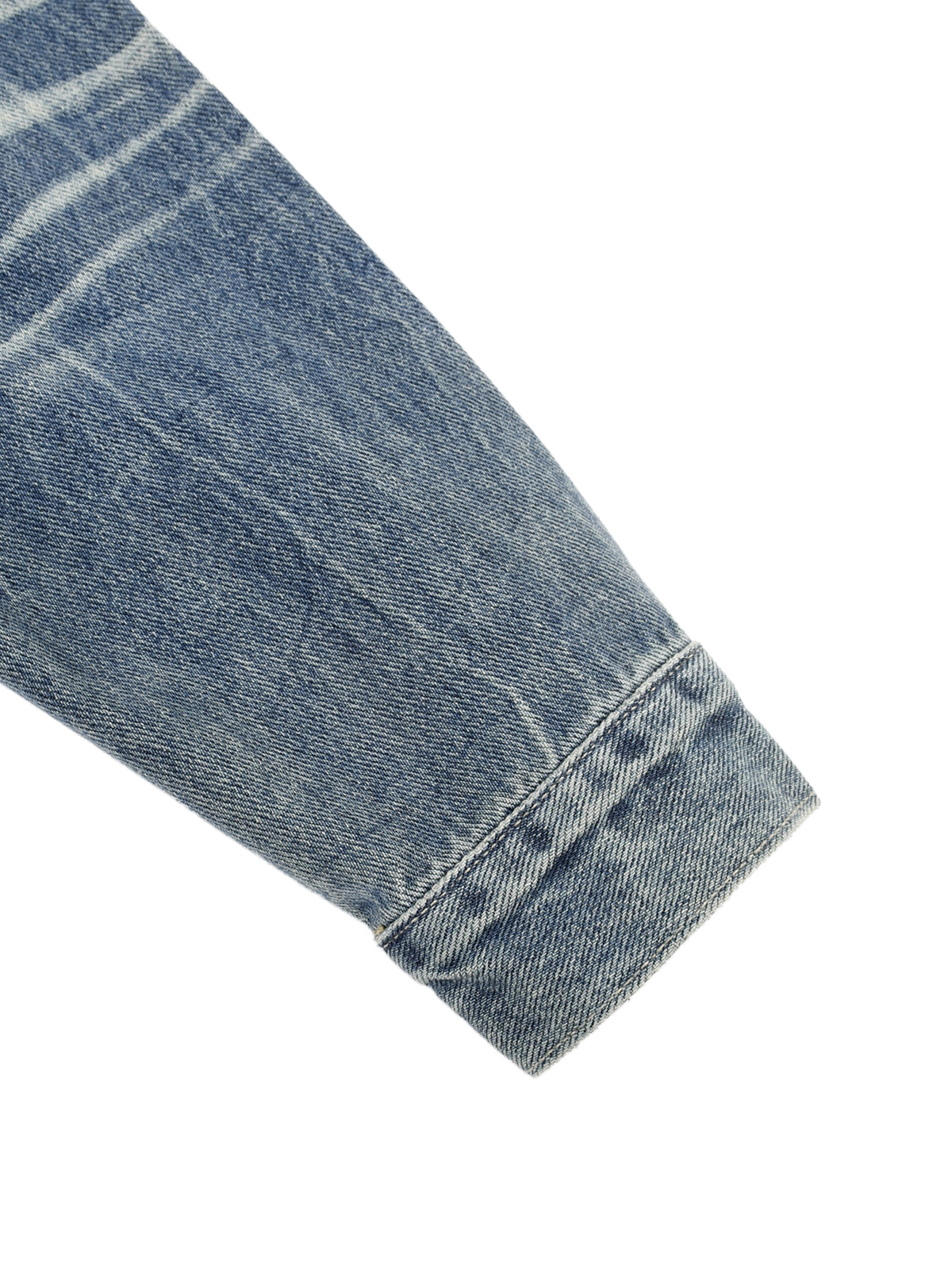 Kinetic Wear Vintage Wash Zip Up Denim Jacket