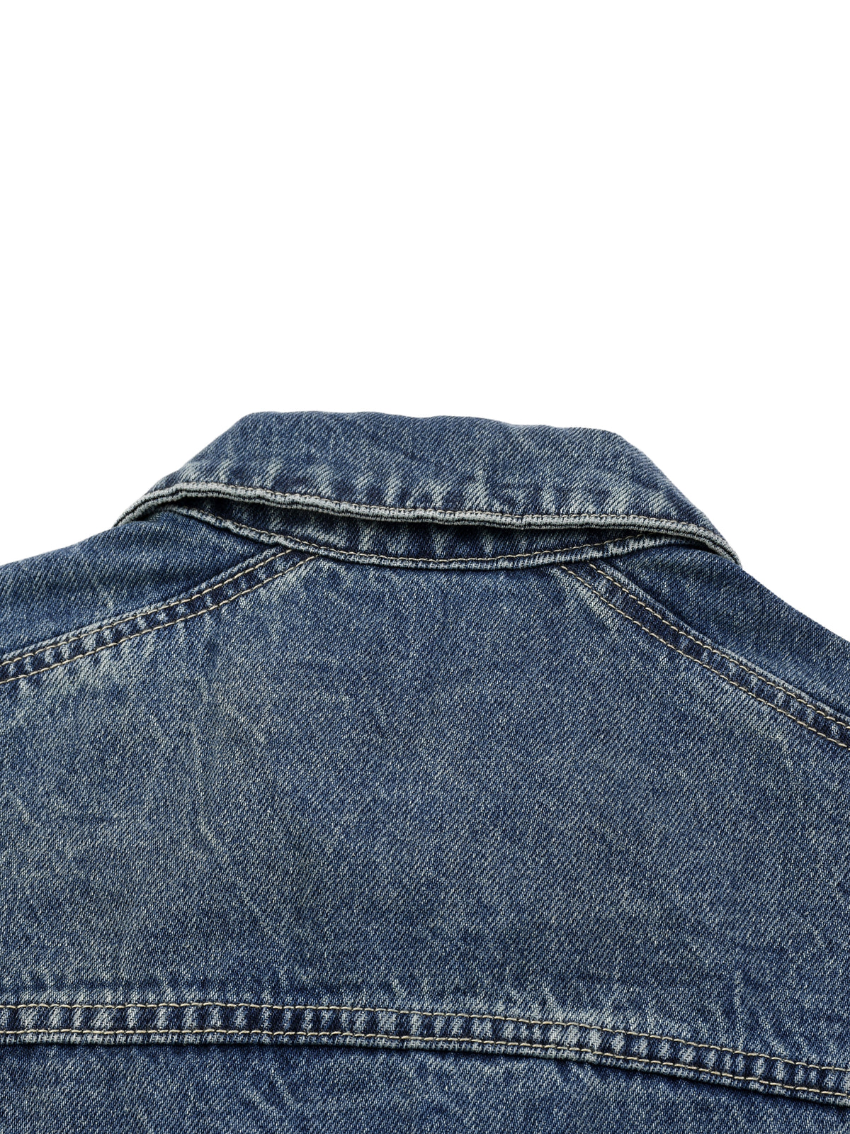 Kinetic Wear Vintage Wash Zip Up Denim Jacket