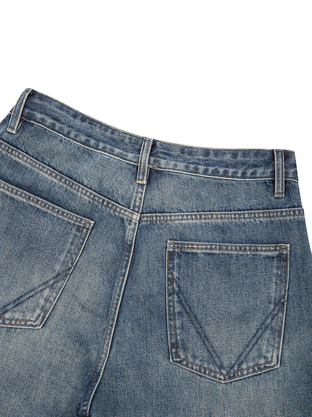 Kinetic Wear Men's Vintage Wash Straight Leg Denim Jeans