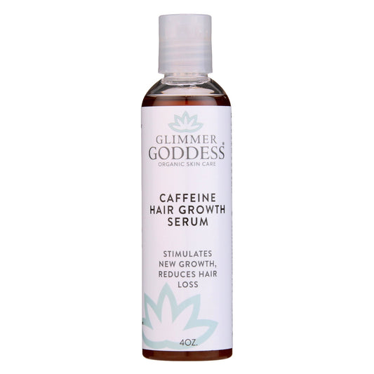 Glimmer Goddess Organic Caffeine Hair Growth Serum – DHT Defense Scalp Treatment for Thicker, Fuller Hair