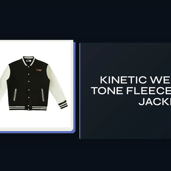 Kinetic Wear Two-Tone Fleeced Varsity Jacket by@Outfy