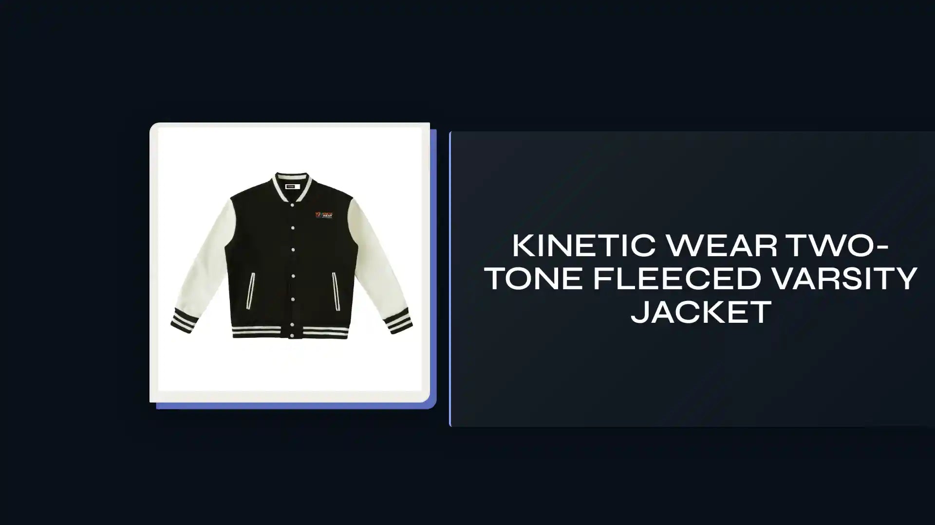 Kinetic Wear Two-Tone Fleeced Varsity Jacket by@Outfy